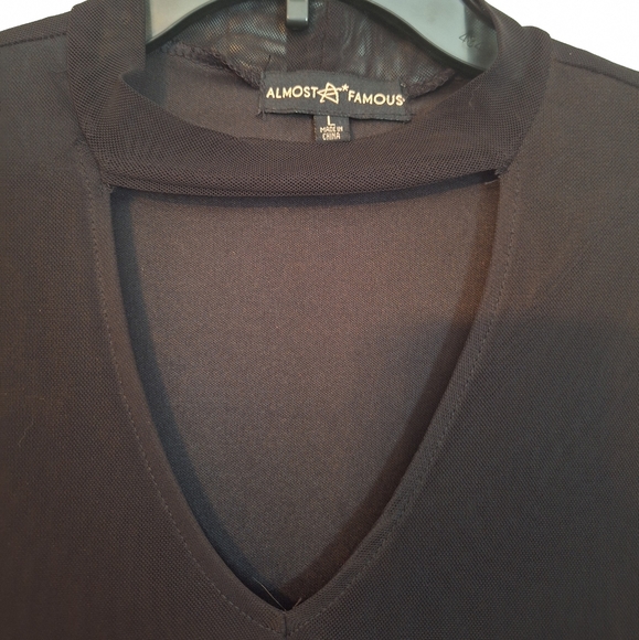 Almost famous black lace bodysuit LG NWT *C1 - Picture 4 of 7